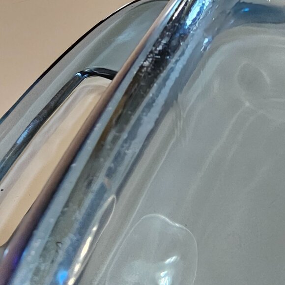 Pyrex Easy Grab Blue Glass Pan 8" square Atlantic blue large handle 2qt colorful - Picture 7 of 9